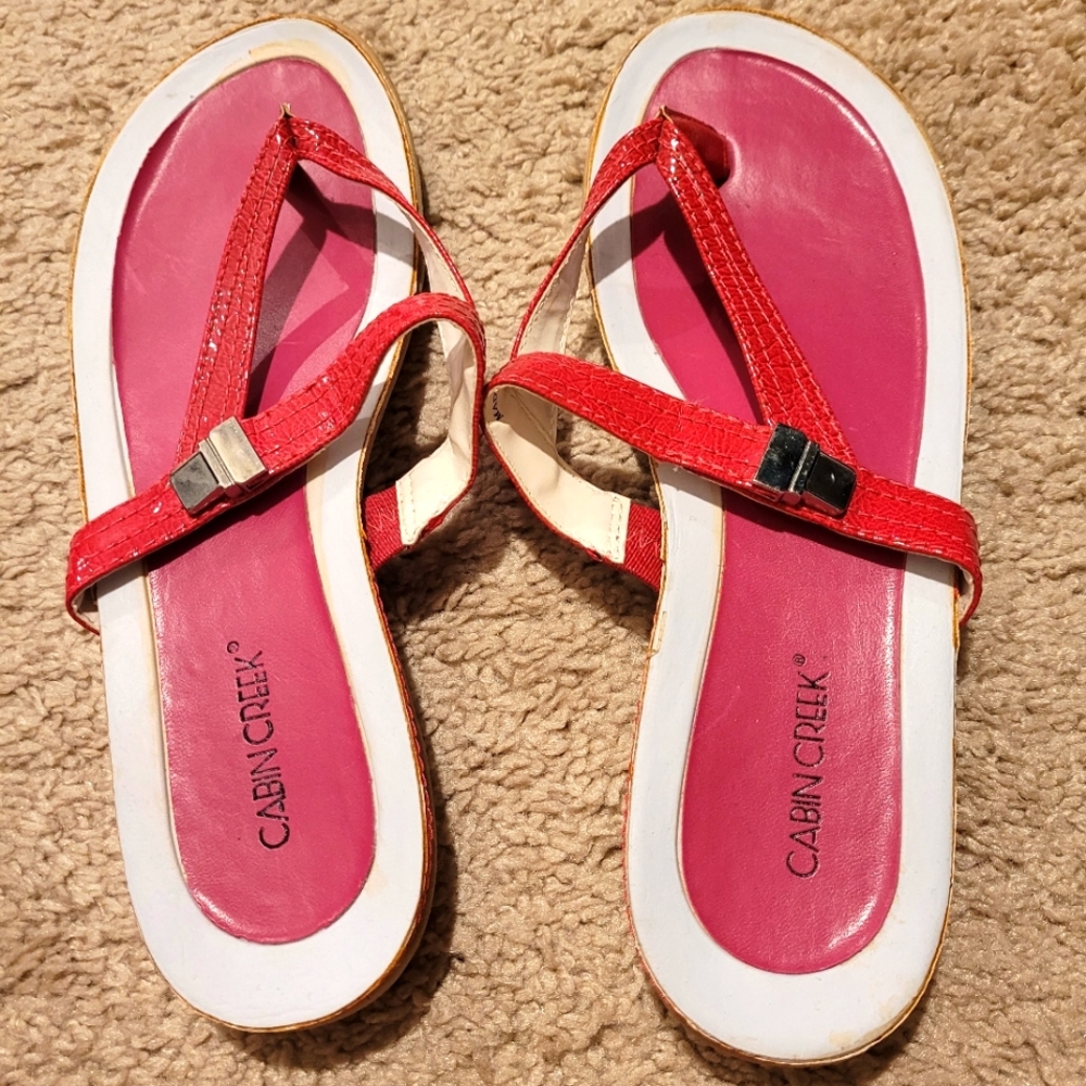 Pink sandals